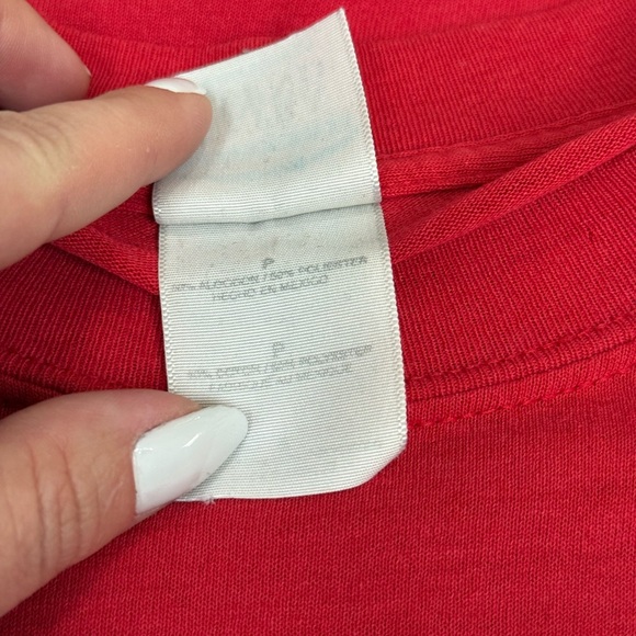 Vintage Lincoln Cross Country Red Graphic Tee Size Small, 50/50 Cotton Soft - Picture 5 of 7